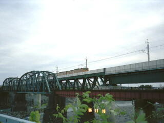 両毛線利根川鉄橋1986年11月