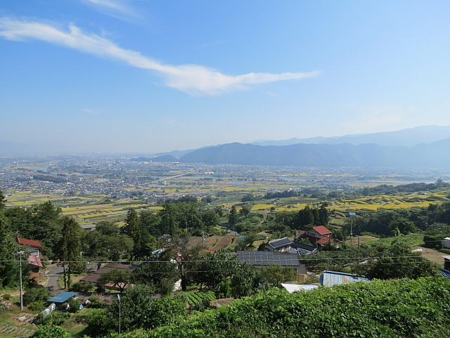 長野盆地（善光寺平）の風景