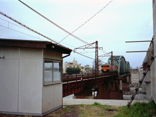 利根川鉄橋（南西）1985年4月