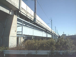 利根川鉄橋（南西）1997年12月