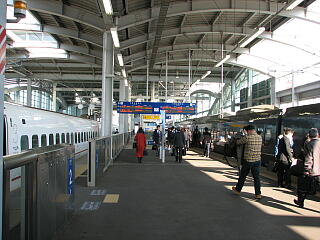 新八代駅の新幹線ホーム